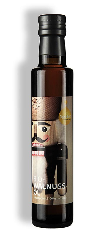 Valnötsolja, kallpressad, Fandler, ekologisk, 250 ml