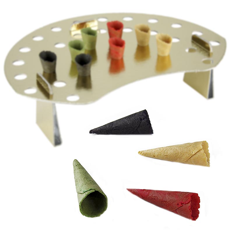 Mini-hörnchen Basic, neutral, röd, grön, svart, ø 2,5x7,5 cm, 1,1 kg, 260 St