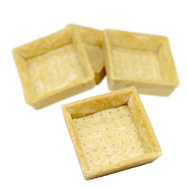 Snack-tarteletter, fyrkantiga, 7x7 cm, 1,8 cm, 3,27 kg, 120 St