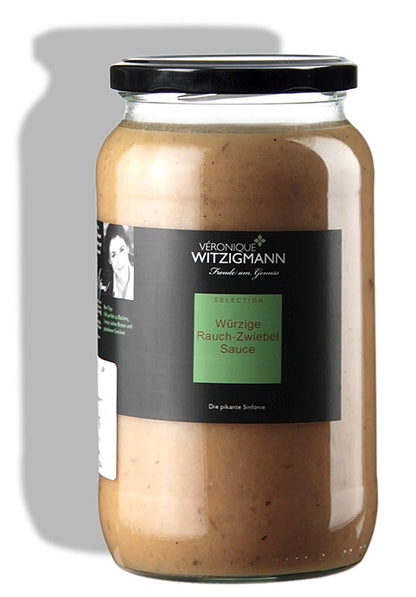 Kryddig rökt löksås, 900 ml