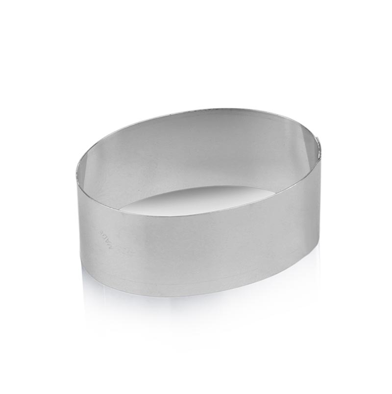 Utskärare i rostfritt stål, oval, slät, 7,5 x 4,5 x 3 cm hög, 1 st