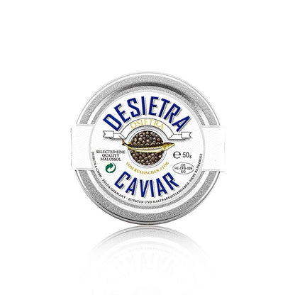Desietra Osietra-kaviar (Acipenser gueldenstaedtii), akvakultur Tyskland, 50 g