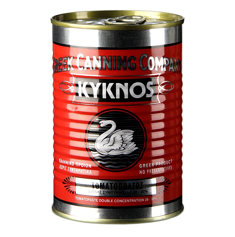 Tomatsås, dubbelt koncentrerad, minst 28 %, Kyknos, Grekland, 410 g