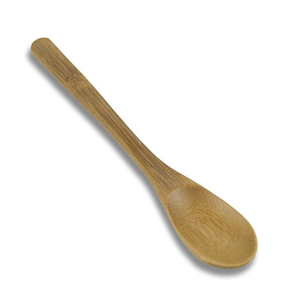 Återanvändbara bambukaffeskedar, diskmaskinssäkra, mörkbruna, 16 cm långa, 25 st