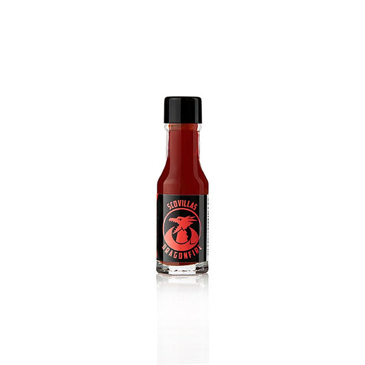 Scovilla Dragonfire, Extreme Hot Sauce, Mini, över 100 000 Scoville, 3 ml