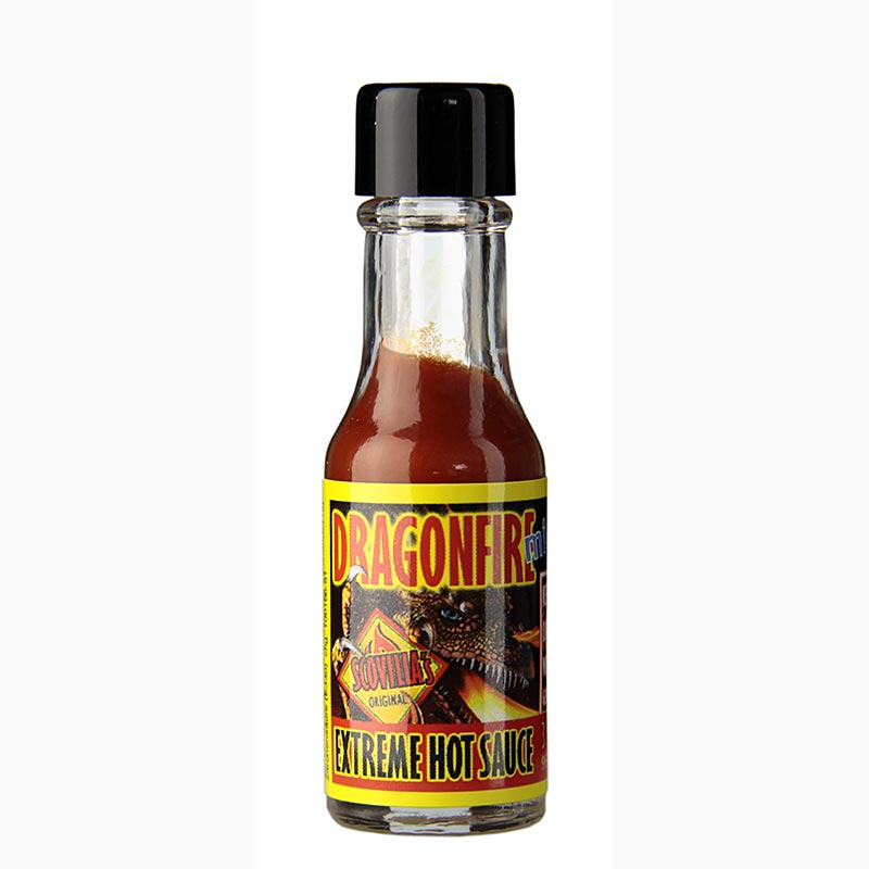 Scovilla Dragonfire, Extreme Hot Sauce, Mini, över 100 000 Scoville, 3 ml