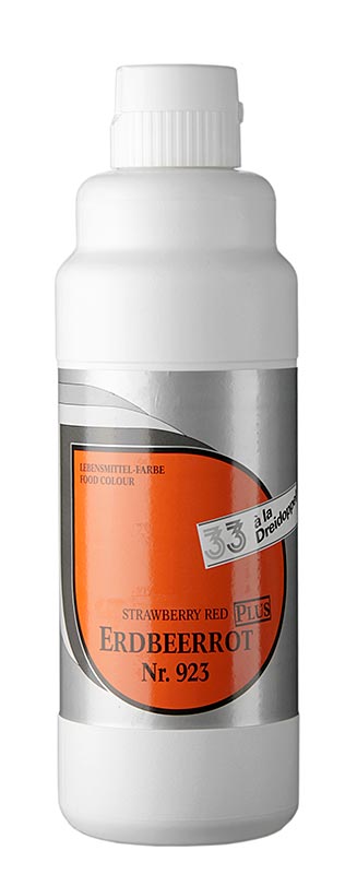 Livsmedelsfärg Flytande plus, jordgubbsröd, 923, Dreidoppel, 1 kg