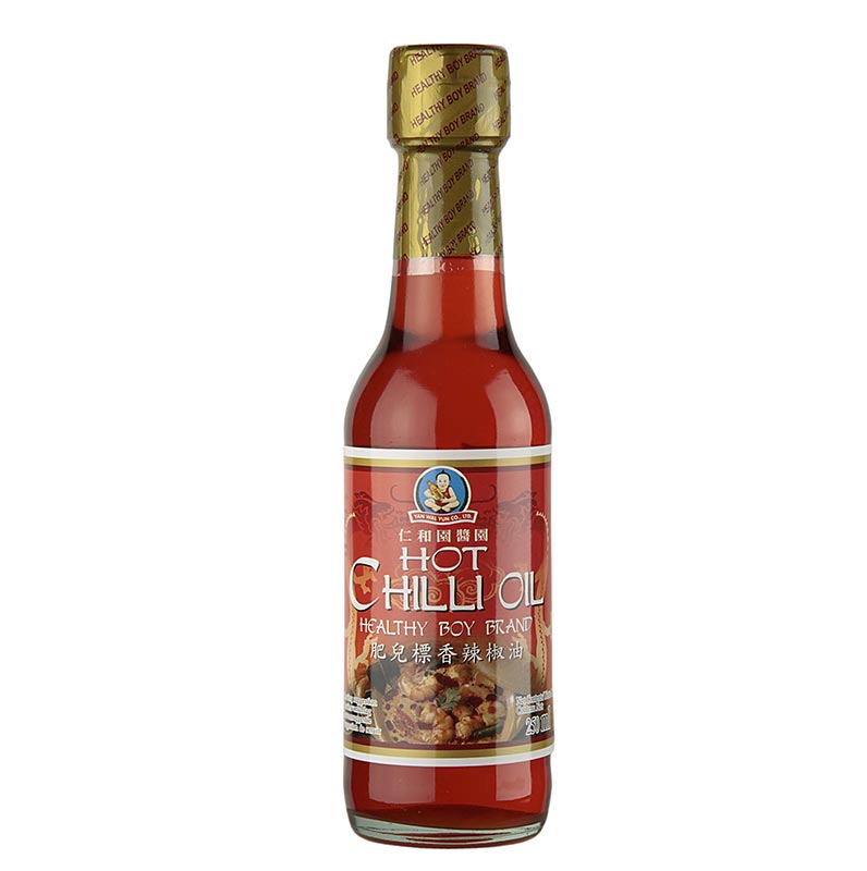 Chiliolja, smaksatt med sojasås och räkor, Healthy Boy, 250 ml