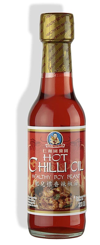 Chiliolja, smaksatt med sojasås och räkor, Healthy Boy, 250 ml