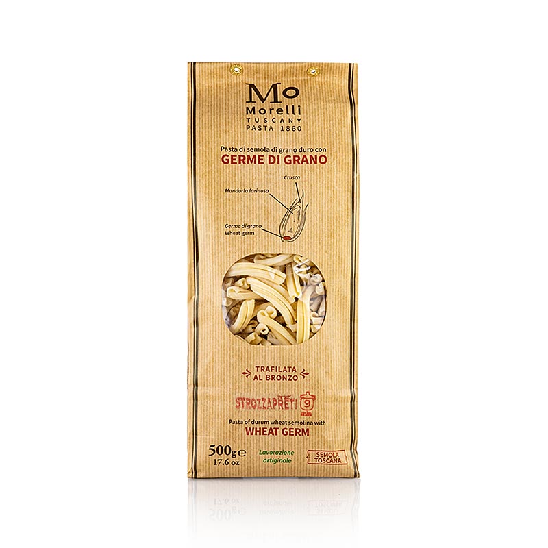 Morelli 1860 Strozzapreti, präststrypare, med vetegroddar, 500 g