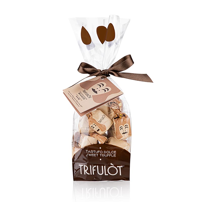 Tartuflanghe tryffelpraliner "trifulòt", vit choklad, ca 14 g (vit) 200 g
