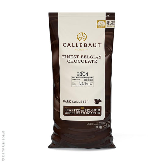 Mörk choklad, Callets, tunnflytande, 54 % kakao, 10 kg