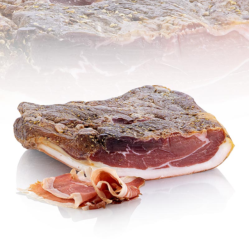 VULCANO råskinka, lufttorkad i 8 månader, från Steiermark, ca 5 kg