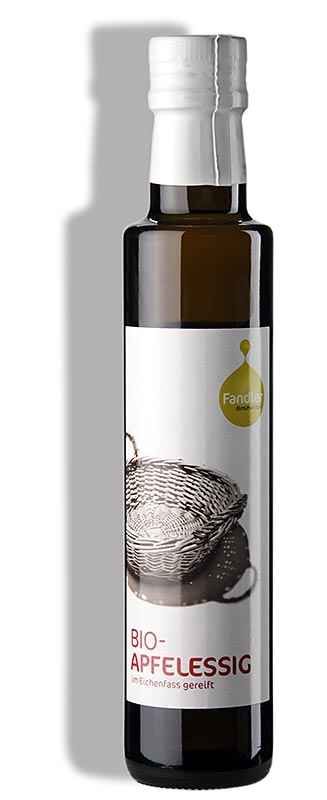 Äppelvinäger, från fruktträdgårdar, ekfatlagrad, 5 % syra, Fandler, ekologisk, 250 ml