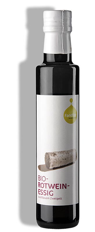 Rödvinsvinäger, 6 % syra, från druvsorten Blauer Zweigelt, Fandler, ekologisk, 250 ml