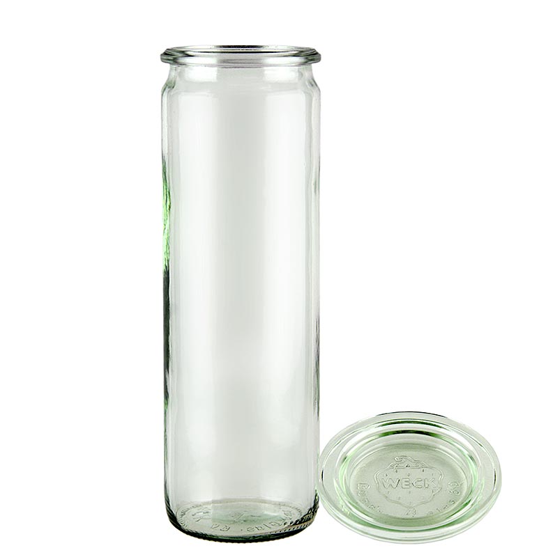 Glasburk med lock, ø 60 mm, 600 ml, utan klämmor och gummiring, Weck, 1 st
