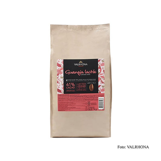 Valrhona Guanaja Lactée "Grand Cru", helmjölkschoklad, callets, 41 % kakao, 3 kg