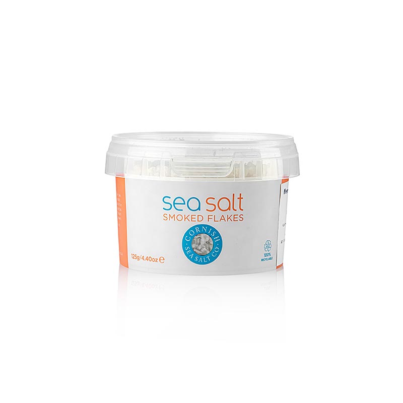 Cornish Sea Salt, rökt havssalt i flingor från Cornwall/England, 125 g