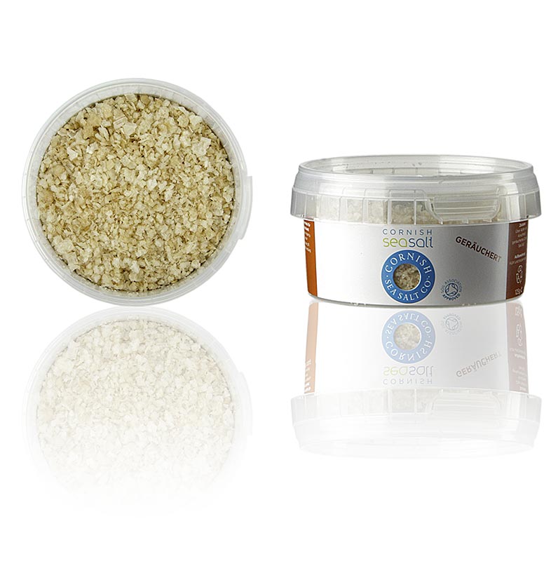 Cornish Sea Salt, rökt havssalt i flingor från Cornwall/England, 125 g