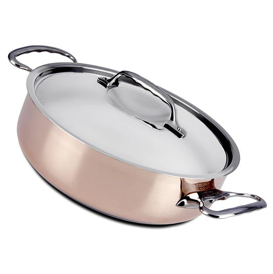 deBUYER "Prima Matera" induktionsgryta, platt, koppar-rostfritt stål, ø 24 cm, 1 St