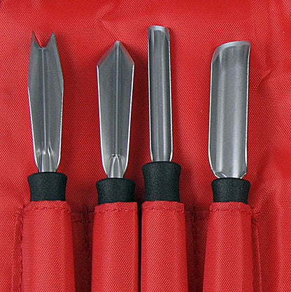 Skärknivset "Professional" 8-delar, rostfritt stål, Triangel, set