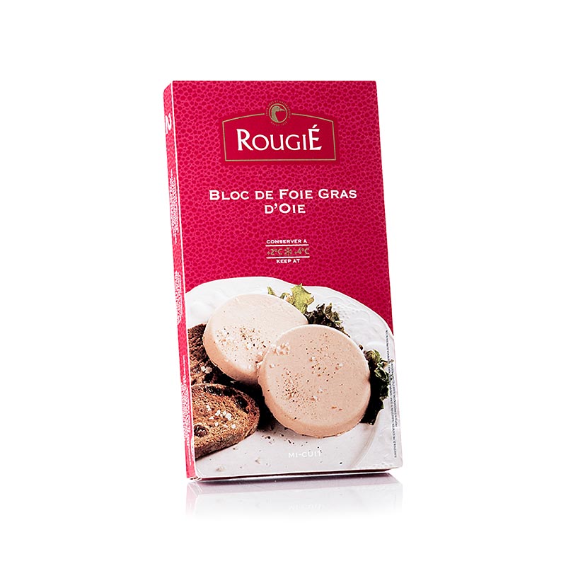 Gåsleverblock, 2 skivor à ca 40 g, Rougié, 80 g