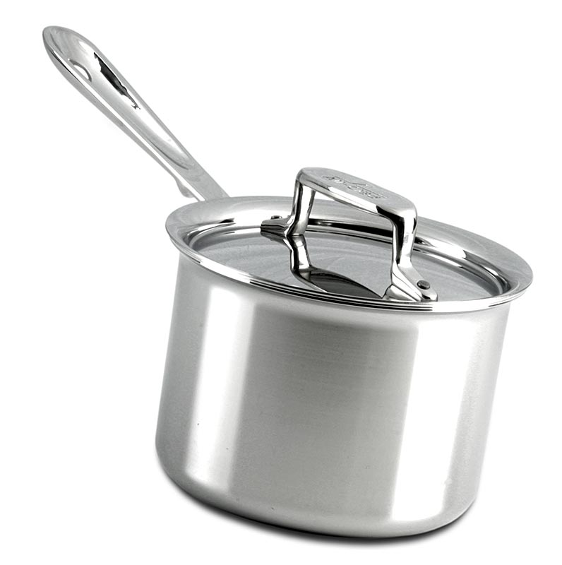 All-Clad kastrull med handtag, D5-serien, med lock – induktion, ø 15,2 cm, 1,9 l