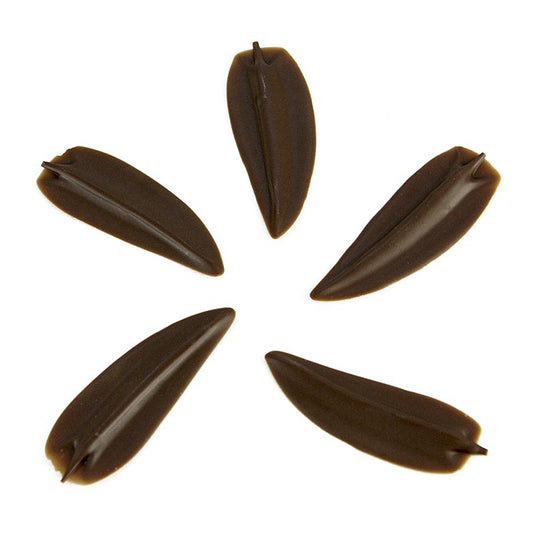 Karl Zieres Dekorationsplattor "Elegance" – bladform, mjölkchoklad, 245 g, 160 st