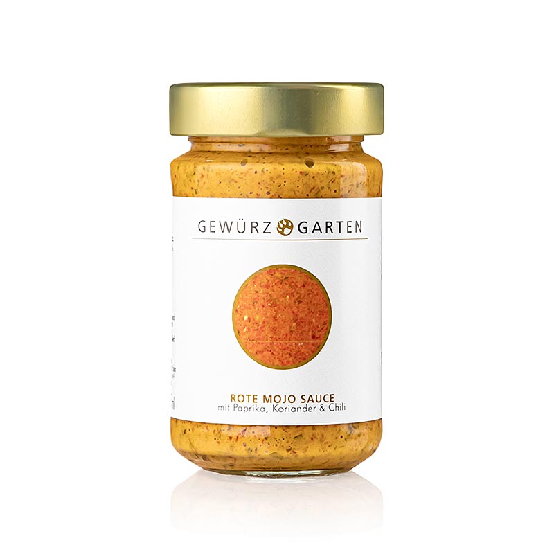 Gewürzgarten röd mojosås, med paprika, chili och koriander, 225 ml