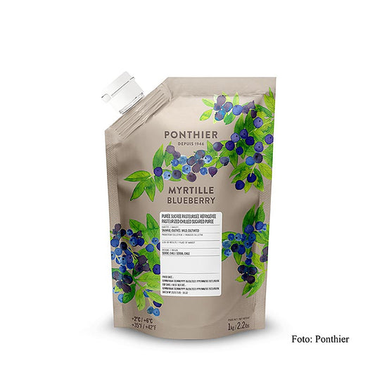 Ponthier blåbärspuré, med socker, 1 kg