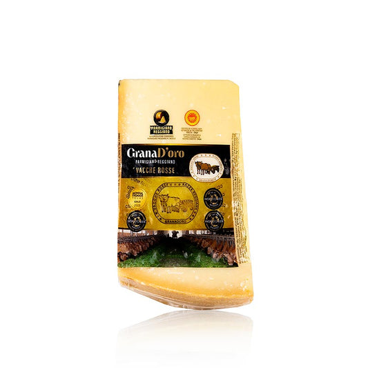Parmesanost – Parmigiano Reggiano di Vacche Rosse DOP (g.U.), minst 24 månader, ca. 1.000 g