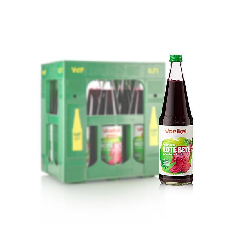 Voelkel – Rödbetjuice, ekologisk, 4,2 l, 6 x 700 ml