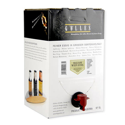 Gölles balsamvinäger, Trockenbeerenauslese, 6 % syra, 5 l