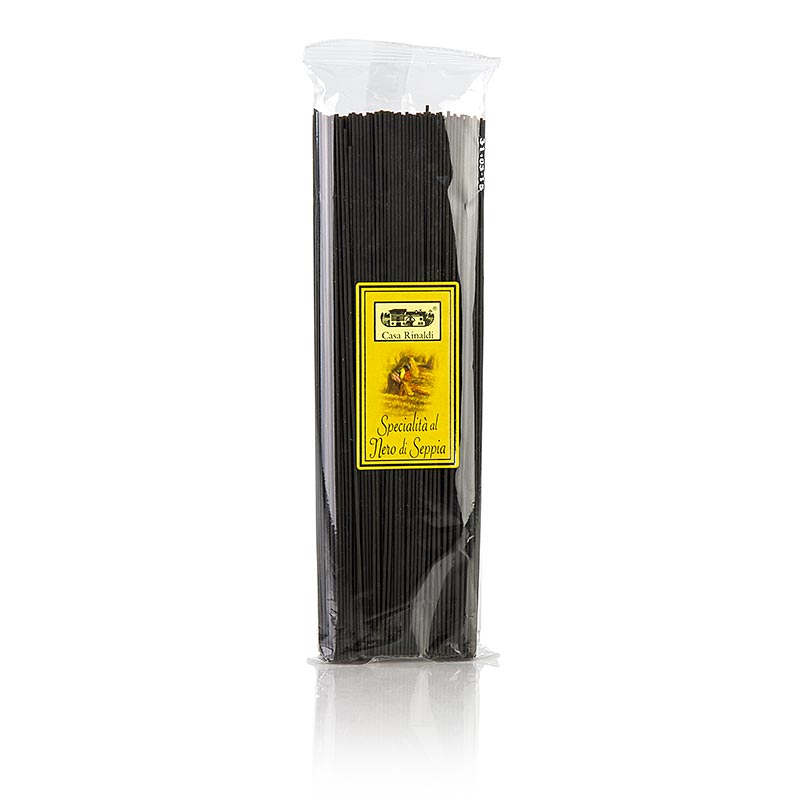 Svart spaghetti, med bläckfiskfärg, Casa Rinaldi, 500 g