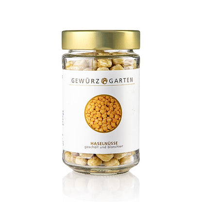 Gewürzgarten Hasselnötter, hela, blancherade/skalade, 125 g
