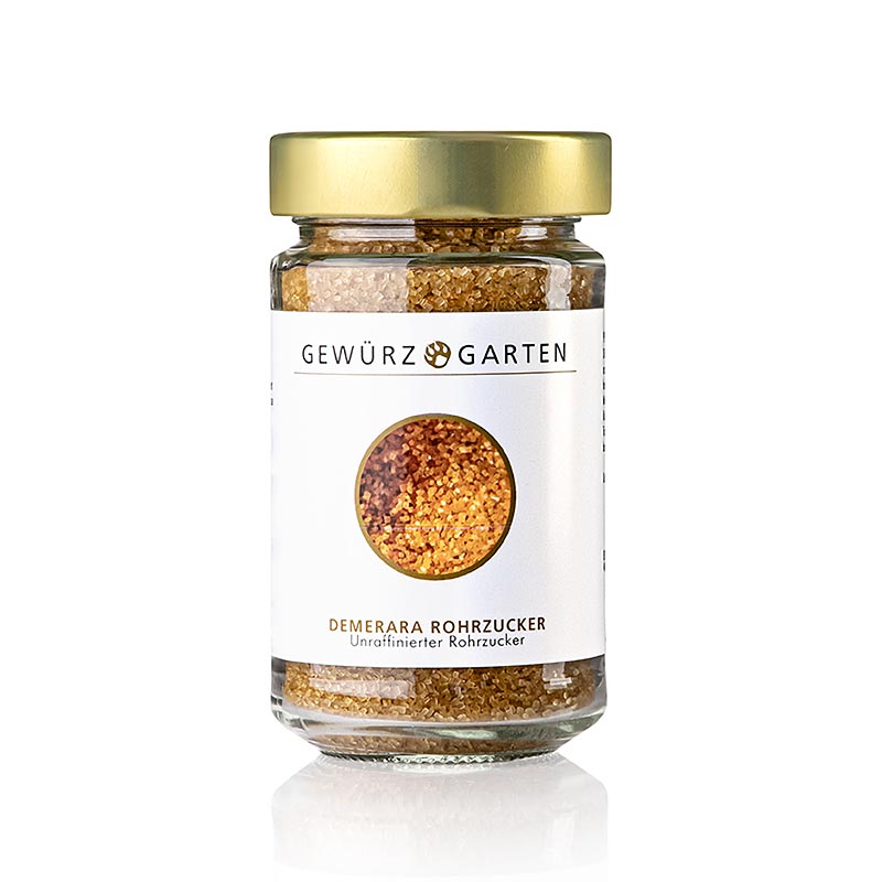 Gewürzgarten Demerarasocker, av rörsocker, med karamellton, 200 g