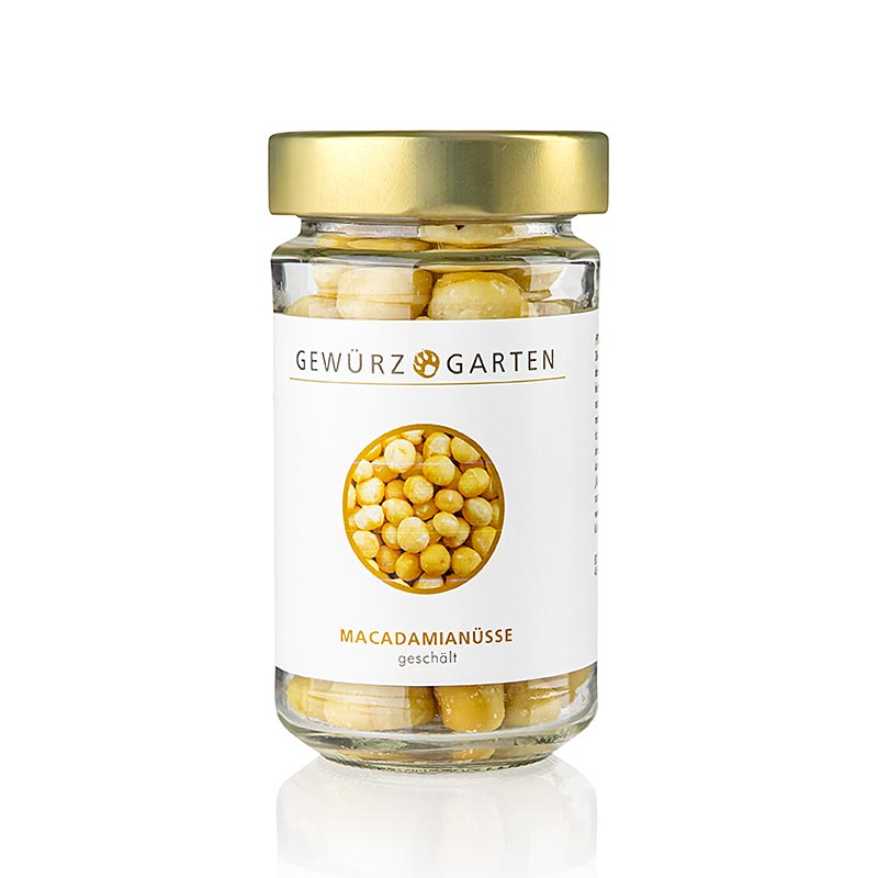 Gewürzgarten Macadamianötter, skalade, osaltade, 120 g