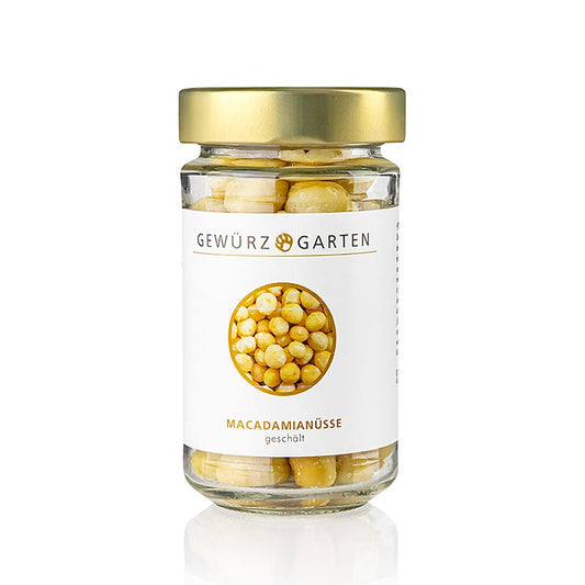 Gewürzgarten Macadamianötter, skalade, osaltade, 120 g