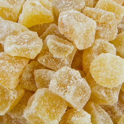 Ingefärstärningar, kanderade, torkade/kristalliserade, 750 g