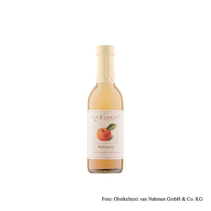 van Nahmen – Rubinette äppeljuice, 100 % direktpressad, 250 ml