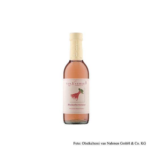 van Nahmen – Framboozen rabarbernektar, 70 % direktpressad juice, 250 ml
