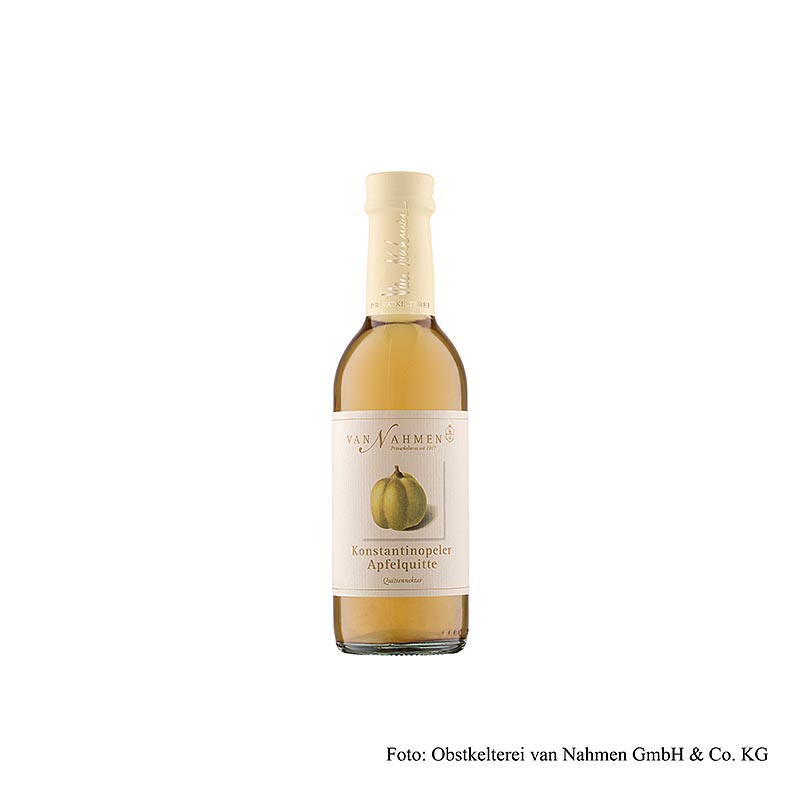 van Nahmen – Konstantinopeler äppel-kvittennektar, 85 % direktpressad juice, 250 ml