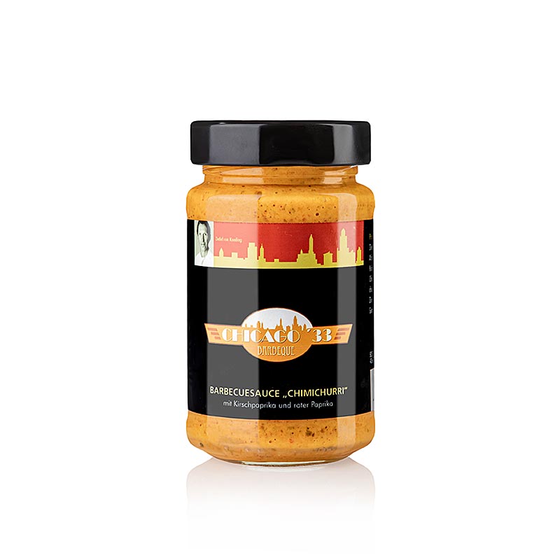 CHICAGO ´33 Chimichurri, röd, BBQ-sås med körsbärspaprika & röd paprika, 225 ml
