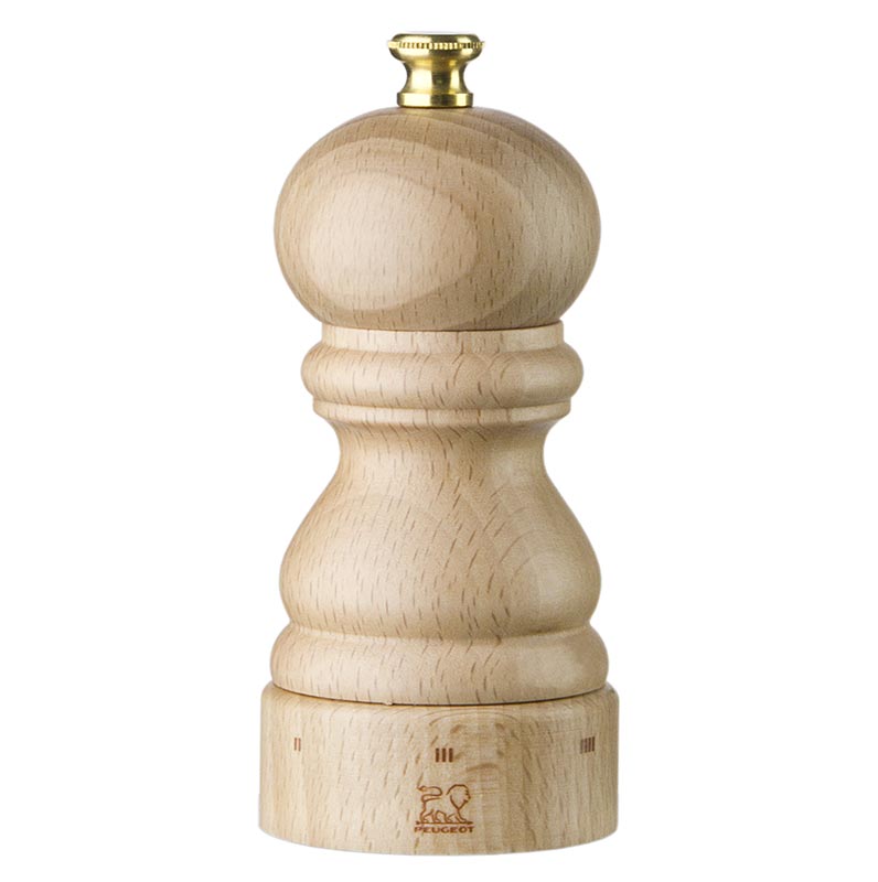 Peugeot pepparkvarn PARIS U´SELECT, 12 cm hög, justerbar, naturlig bok, 1 st