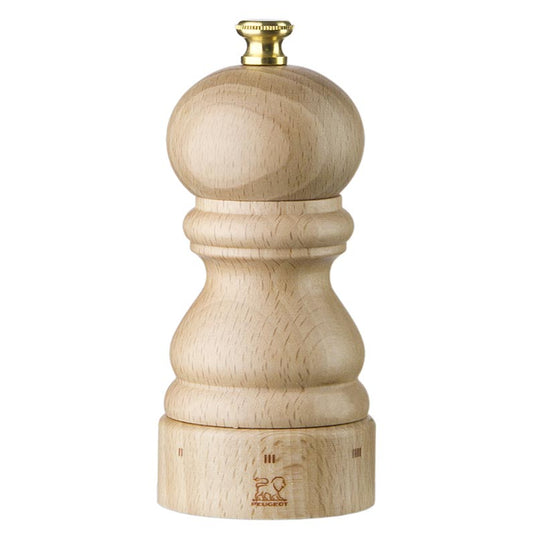 Peugeot pepparkvarn PARIS U´SELECT, 12 cm hög, justerbar, naturlig bok, 1 st