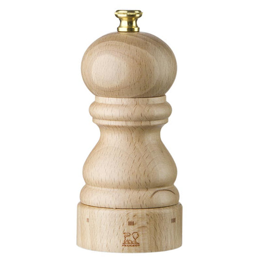 Peugeot saltkvarn PARIS U´SELECT, 12 cm hög, justerbar, naturfärgad bok, 1 st