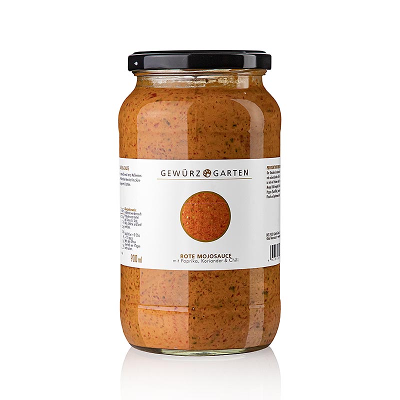 Gewürzgarten Röd Mojosås, med paprika, chili och koriander, 900 ml