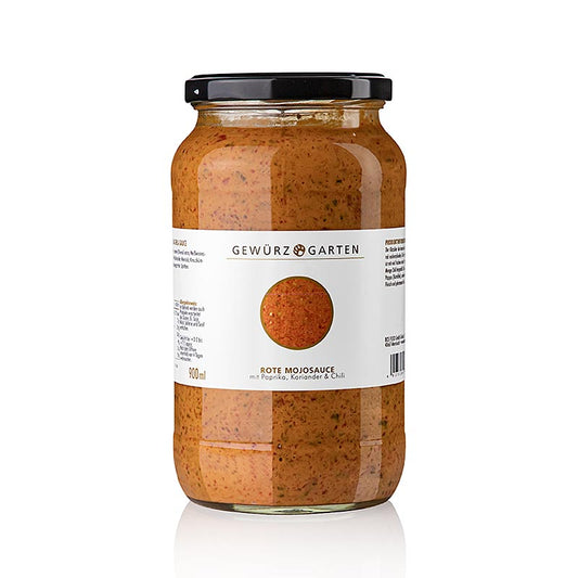 Gewürzgarten Röd Mojosås, med paprika, chili och koriander, 900 ml