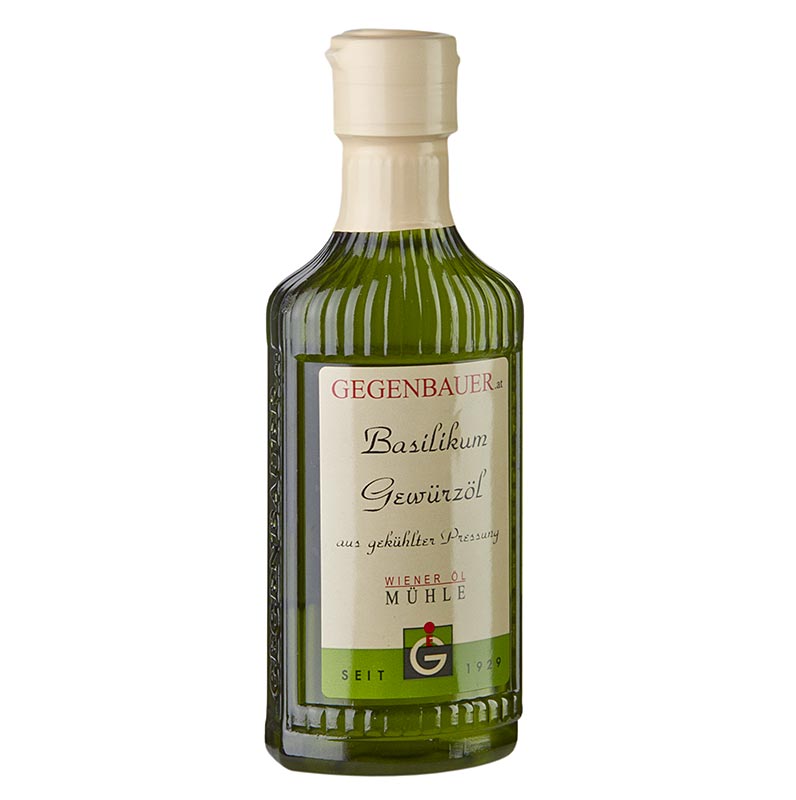 Gegenbauer Kryddolja med basilika, med solrosfröolja, 250 ml