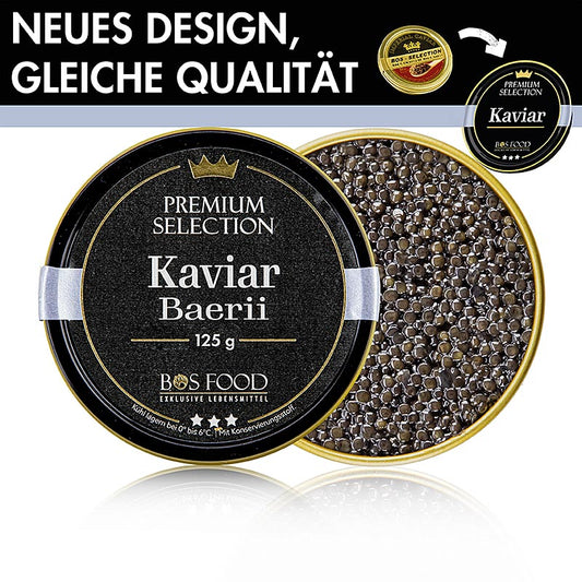 BOS FOOD Premium Selection Kaviar från sibirisk stör (Acipenser baerii), akvakul